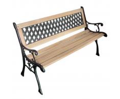 vidaXL Panchina da giardino XL con schienale incrociato