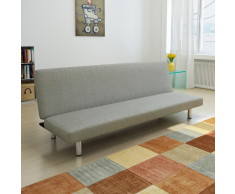 vidaXL Divano Letto Grigio Scuro
