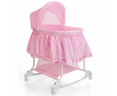 Little World 2-in-1 Culla a Dondolo 85x70x110 cm Rosa LWFU002-PK