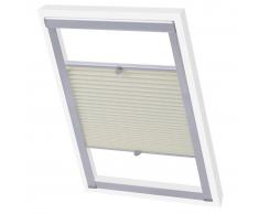 vidaXL Tenda plissettata oscurante crema P08/408