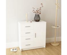 vidaXL Credenza in Truciolato 79x35x88 cm Bianca