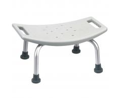 Parcura Sgabello da Bagno Bianco 120 kg 23 cm 84809