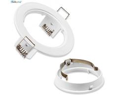 Elinkume Spot Encastrable LED Aluminium Shell Fixation de Spot Encastrable AC95-240V Spots de Plafond avec Diametre de Percage est bien de 70mm