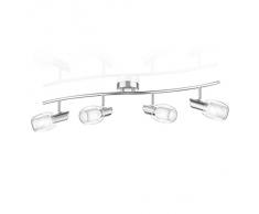 Plafonnier "ELERA", spots, E14, luminaire, lampe de parlat pour quatre ampoules spot