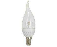 Ampoule LED Bougie âCoup de venteâ XQ-LITE E14, 4W (Equiv. 30W), Crystal BLANC CHAUD