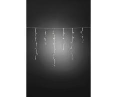Konstsmide 3739-102 Rideau Lumineux Extérieur sur Pile 80 LEDs Blanc Chaud/Blanc