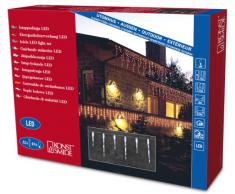 Konstsmide 2736-202 Rideau Lumineux 32 Stalactites + 48 LED + Câble Blanc 24 V