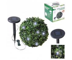 LAMPE BOULE BUISSON BUIS LUMINEUSE GUIRLANDE SOLAIRE RECHARGEABLE POUR DECORATION DE JARDIN
