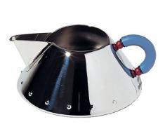 Alessi 9096 Crémier en Acier Inoxydable 18/10 Brillant avec Poignée en Pa, Bleu Clair