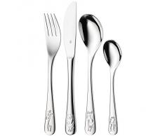 WMF Safari Couverts pour Enfants, 4 PiÃ¨ces, Ã Partir de 3 ans, Acier Inoxydable Cromargan Poli, Lavable au Lave-Vaisselle