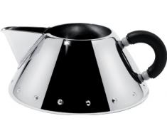 Alessi 9096 B Crémier en Acier Inoxydable 18/10 Brillant avec Poignée en Pa, Noir