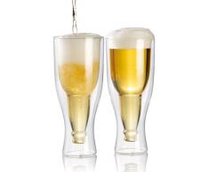 2 verres à bière à double paroi - 30 cl