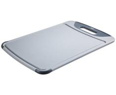 Silit 20761201 Planche à découper antibactérienne avec rainures et poignée en plastique de qualité supérieure 45 x 30 cm