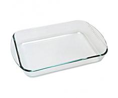 Pyrex - Essentials - Plat à Lasagnes Rectangulaire en Verre 35x23 cm