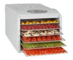 Kitchen Chef KYS333B KYS-333B Déshydrateur de fruit, 500 W, Transparent, Blanc