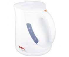 TEFAL Bouilloire JUSTINE BLANCHE 1.2L Bouilloire électrique Bouilloire sans fil Résistance cachée 2 Niveaux deau visibles Filtre anticalcaire BF512011