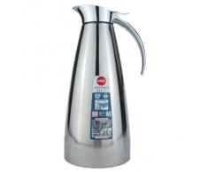 Emsa 502664 ELEGANZA Pichet isotherme, fermeture easy open, acier inoxydable, 1,3 L