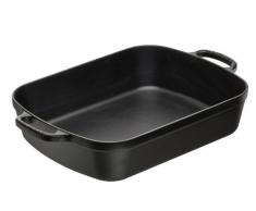 Le Creuset 20184370000422 plat rectangulaire signature 37cm Fonte noir 32,3x48,4x10,7 cm