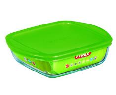 Pyrex 4936458 Cook&store Plat à Four En Verre Carré Avec Avec Couvercle 20x17 Cm
