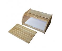 Metaltex 69043510080 Boite à Pain + Planche-HÃVÃA, Bois, 40 x 18 x 27 cm