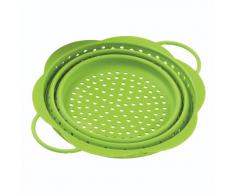 Easy Make KB5091 Passoire R/étractable Silicone Noir//Rouge//Vert//Violet 23 CM