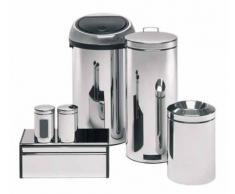 Brabantia 339585 Boîte à Pain Couvercle Coulissant Medium Brilliant Steel