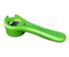 Zyliss ZE24225 Décapsuleur 5 en 1 - Ouvre-bocal, bouteille et canette, vert, plastique