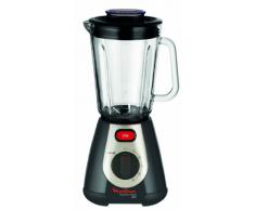 Moulinex Blender Mixeur Électrique LM233A10 Faciclic Maxi Glass Bol Verre Capacité 2L Smoothie Soupe Milkshake Fruits Légumes Glace Pilée 5 Vitesses Pulse 600W Noir