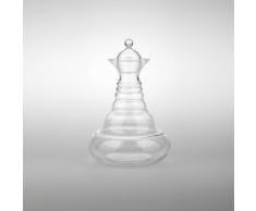 TC énergie Alladin 1.3l PLATINE Carafe à décanter Design-PLATINE-Fleur de Vie-Dimensions: environ 1,3 l/H 20 cm Diamètre: 16 cm