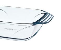 Pyrex 8010667 Optimum Plat à four carré en verre ultra résistant Prise en main facile 29x23 cm