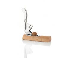 Alessi Ab13 Scoiattolo Casse-noix en Acier Inoxydable 18/10 Brillant et Bois