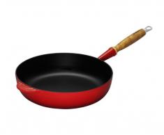 Le Creuset, Sauteuse en Fonte Ãmaillée, Ronde, à 28 cm, Compatible avec Toutes Sources de Chaleur (Induction Incluse), 2.952 kg, Cerise