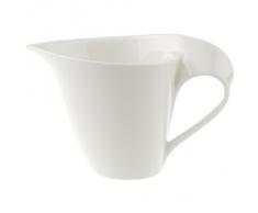 Villeroy & Boch - pot à lait NewWave, verseuse à lait avec anse galbée, porcelaine premium, compatible lave-vaisselle et micro-onde, blanc, 200 ml