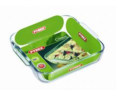 Pyrex - Classic - Plat à Four Carré en Verre 25x21 cm
