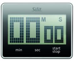 Silit 68003201 Minuteur numérique Attimo Noir