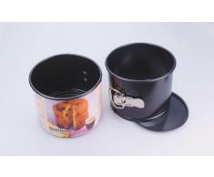 Patisse 02820 Moule à Panneton Antiadhésif avec Bord Haut Acier Revêtu Noir 16 cm