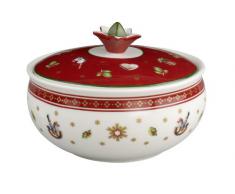 Villeroy & Boch Toys Delight Sucrier, Porcelaine Premium, Blanc/Rouge