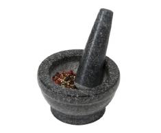 Kesper 71501 Mortier et pilon Granite poli 16 x 8 cm