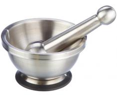 MASTRAD - Mortier et Pilon - Inox Incassable - Non-Poreux - Base Stable - Design
