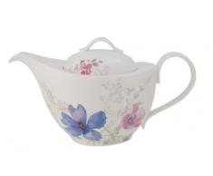 VilleroyÂ &Â Boch - ThÃ©iÃ¨re Mariefleur Gris Basic, Verseuse ÃlÃ©gante au DÃ©cor Floral Filigrane en Porcelaine Premium, Compatible Lave-Vaisselle, 1,2 l