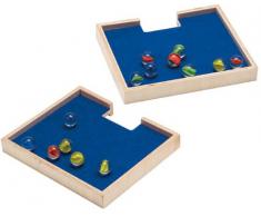 Hape - E6030 - Jeu De Construction en Bois - Circuit de Billes Quadrilla - Plateaux de Billes