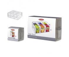 Rosti Mepal 106815053100 Boîte à Thé Rectangulaire, san, Transparent, 21,7 x 14,8 x 8,5 cm