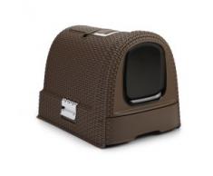 Curver Petlife Maison de toilette pour chat Marron