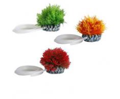 Décoration aquarium plantes avec diffuseur d'air Flamingo