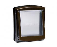 Petsafe Chatière 755SGIFD pour Chien Porte avec Abattant à Fermeture Magnétique Marron