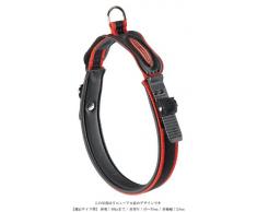 Ferplast Ergocomfort C25/51 Collier Rouge micro règlable avec Rembourrage pour Chien, Largeur: 2,5 Cm, Longueur: 43 à 51 Cm,