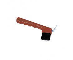 Cure-pied avec brosse, rouge - A25706