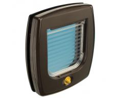 Ferplast Swing 3 Marron Chatière 4-positions porte pour chats, Dimensions Extérieures 22,5 X 5 X 25,2 Cm