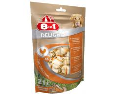 8 in 1 Delights XS - Os de bœuf à Mâcher pour Chien de Petite Taille -Longue durée- Viande à cœur - Limite le Tartre - Sans céréales Colorant Arôme Artificiel - 21 pièces