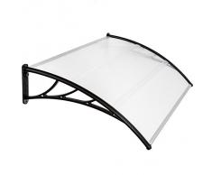 TecTake Auvent de porte store marquise solaire abri banne entrée ombre protection 150cmx100cm
